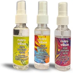 Retro Vibes Shoe Perfume Spray (3X50 ML) Long Lasting Lemon, Jasmine & Tea Tree Fragrances Odour Control-picture-41