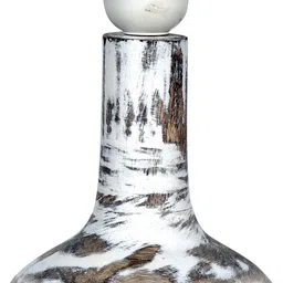 homesake Distress Small Teardrop Table Lamp for Bedroom Living Room Simple Retro Wood Table Lamp image 4