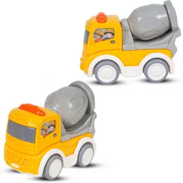 wishkey Friction Powered City Building Truck Set with Musical Function and Moveable Part image 5