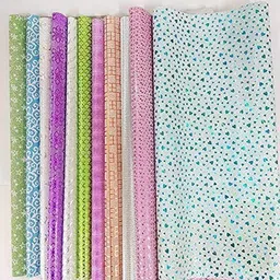taj brand Gift Wrapping Paper Sheets Glitter) for Paper Decorations (Pack of 20) Plastic Gift Wrapper-picture-11