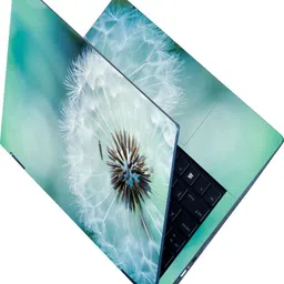 Anweshas Full Body Laptop Skin Sticker - Greenish Dandelion Wallpaper Self Adhesive Vinyl Laptop Decal 15.6-picture-20