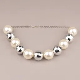 ODETTE Silver-Plated Beaded Necklace-picture-29