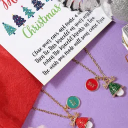 EL REGALO Christmas Women Gold-Plated Pack Of 2 Necklace-image-62