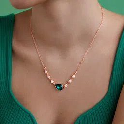 AIKA BY MINUTIAE Brass Rose Gold-Plated Necklace-picture-33