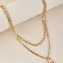 Voylla Gold-Toned Brass Gold-Plated Necklace-image-45