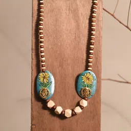 AAKRITI ART CREATIONS Unisex Enchanted Talisman Brass-Plated Necklace image 1