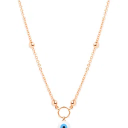 MINUTIAE Brass Rose Gold-Plated Handcrafted Necklace image 2