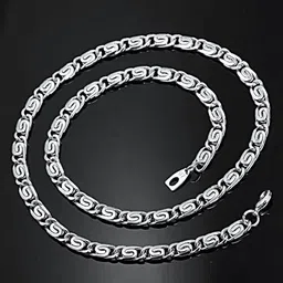MEENAZ Unisex Silver-Plated Necklace image 5
