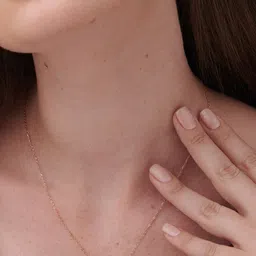 PALMONAS 18 KT Gold-Plated Circle With Stone Necklace image 3