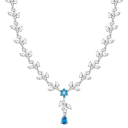 GIVA Sterling Silver Rhodium-Plated Necklace image 5