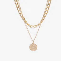 DressBerry Gold-Plated Minimal Layered Necklace image 3