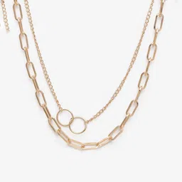 DressBerry Gold-Plated Minimal Layered Necklace image 3