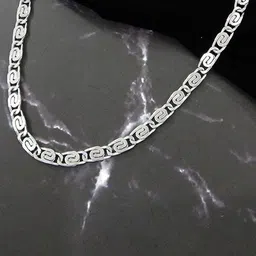 MEENAZ Unisex Silver-Plated Necklace image 4