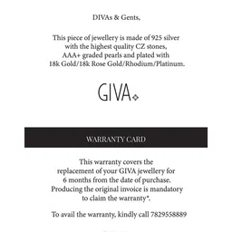 GIVA Sterling Silver Rhodium-Plated Necklace image 4