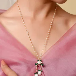 DASTOOR Gold-Toned & White Brass Gold-Plated Necklace-picture-40