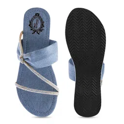 Shoetopia Embellished Strappy Open Toe Flatform Heels image 5