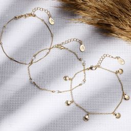 Accessorize Set of 3 Pearls Anklet-picture-49