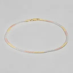 Zavya Women Rose Gold-Plated 925 Sterling Silver Anklet image 3
