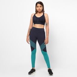 domyos Women High-Waisted Shaping Fitness Leggings - Color Block-picture-42