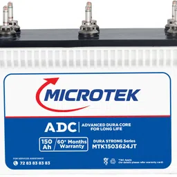 microtek MTK1503624JT 150Ah/12V Battery MTK1503624JT 150Ah/12V Inverter Battery With Advanced Dura Core Technology Pure Sine Wave Inverter image 4