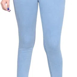 cheenu garments Women Regular High Rise Light Blue Jeans-picture-17
