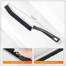 sassyvilla Multifunctional Hard Bristle Gap Cleaning Brush for Bathroom & Kitchen Nylon Wet and Dry Brush image 2