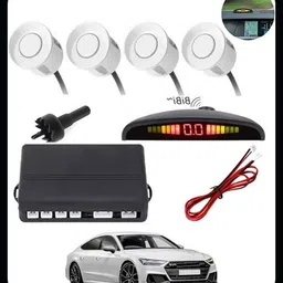 peeps store Car Premium 4 White Reverse Parking Sensor-AP25A514 Car Premium 4 White Reverse Parking Sensor-AP25A514 Parking Sensor-picture-24