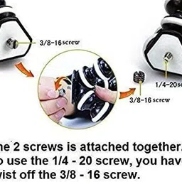 Crozier Gorilla Tripod (13 Inch) Fully Flexible Foldable Octopus Stand for All Smartphone & DSLR Camera's Pack of 1 Tripod image 3