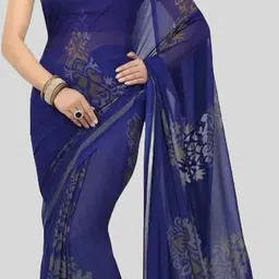 yashika Dyed Daily Wear Georgette Saree-picture-10