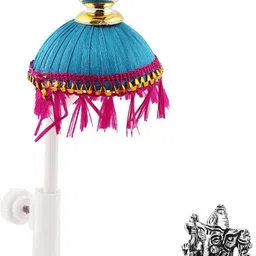 jagriti enterprise Silver Ganesha Idol Embrace Divine Blessings Elegance Exquisite Car Dashboard Decorative Showpiece-17.78 cm image 4