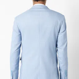 peter england Men Checkered Tuxedo Style Formal Blazer image 3