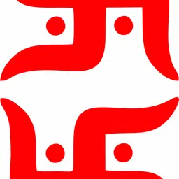 the printpack 25 cm Swastik 2 Car/Wall/Mirror Self Adhesive Sticker-picture-11