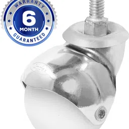 impex Thread Ball Caster Wheel - Heavy Duty Thread Type Wheel, Size 50 mm for Office Chair Wheels, Desk Chair, Shopping Trolley, Furniture Equipment and More - Set of 4 Swivel Furniture Caster-picture-26