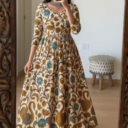 fabfinds Women Gown Multicolor Maxi/Full Length Dress-picture-30