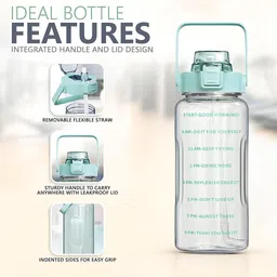 daksam motivational bottle 2000 ml Water Bottles image 3