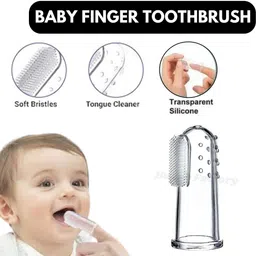 baby pair Combo Pack Silicone Teether, Fruit Feeder Nibbler, Finger Brush And Spoon Bottle Feeder image 2