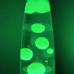 rv mart Real Lava Lamp 13 Inches Table Lamp Soft Molten Green Lava Romantic Rocket Lamp Table Lamp image 3