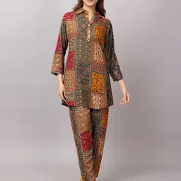 probasic Shirt Palazzos Co-ords Set image 2