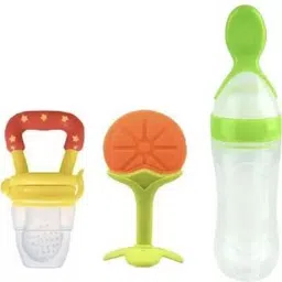 qtypiy Combo Baby Food Feeder Fruit Nibbler & Teether Pack-3 Teether and Feeder-picture-19