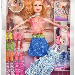 Shine Dolls for Girl’s Surprise Moveable Doll Set with Beautiful Accessories-H48-image-27