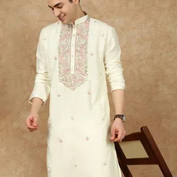 Men Embroidered Pure Cotton Ethnic Dress-image-52