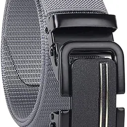 darkleatheris Men Casual, Evening, Formal Grey, Green Nylon Belt image 3