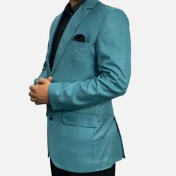 gargian master cut Men Solid Single Breasted Wedding Blazer image 2