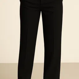 karima ineternational Women Regular Fit Black Lycra Blend Trousers-picture-11