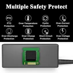 Yellow Gears 65W AC Power Adapter for Laptops | 19.5V, 3.34A | 4.5mm x 3.0mm Slim Pin Charger 65 W Adapter image 3