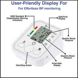 Accutrust Bp-190 Trust Digital Blood Pressure Monitor with Large LCD, WHO Indicator & Memory Bp Monitor image 2