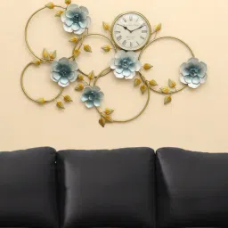 vedas Waterhouse Flower Wall Decor With Clock-picture-18
