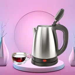 kedari Electric Kettle with Stainless Steel Body, 2ltr for boiling Water,tea,EggsX279 Electric Kettle image 1