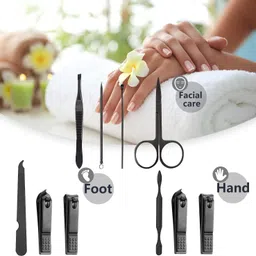 gleevia Nail Clipper Set Professional Stainless Steel 8in1 Nail Manicure Pedicure Combo image 3