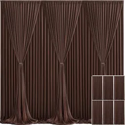 Vistook 30x12FT Wrinkle Wrinkle Free Decoration Backdrop Brown Curtain 5x12 (6 Panels) Reflector-picture-14